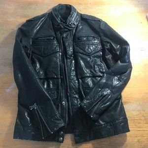 Joe’s Jeans Black Leather Biker/Moto Jacket